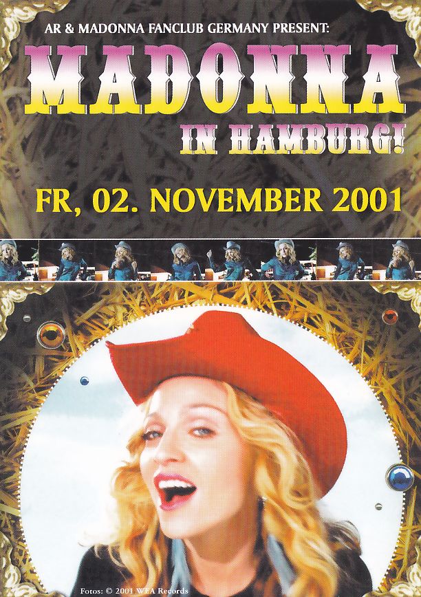 Madonna Fanclub Germany fr 02 November 2001